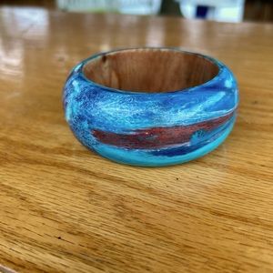 Ladies bracelet from boutique. Made of wood bangle